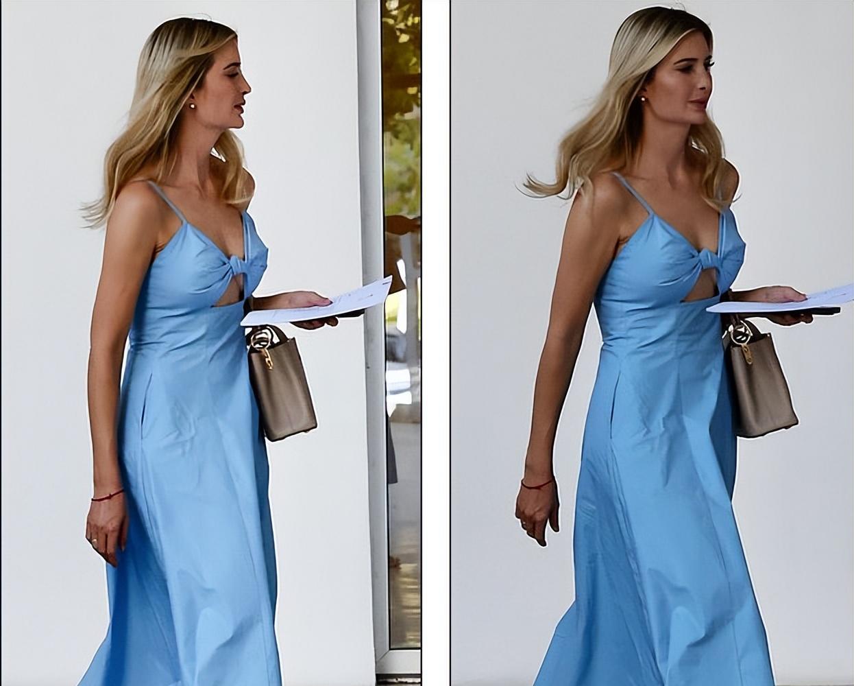 伊万卡放飞穿透视裙!背后性感不逊往昔,嫩背惊艳!