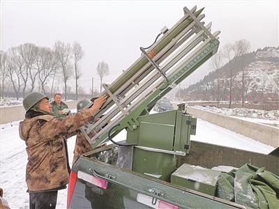 晋中太谷区:抢抓时机实施人工增雪作业