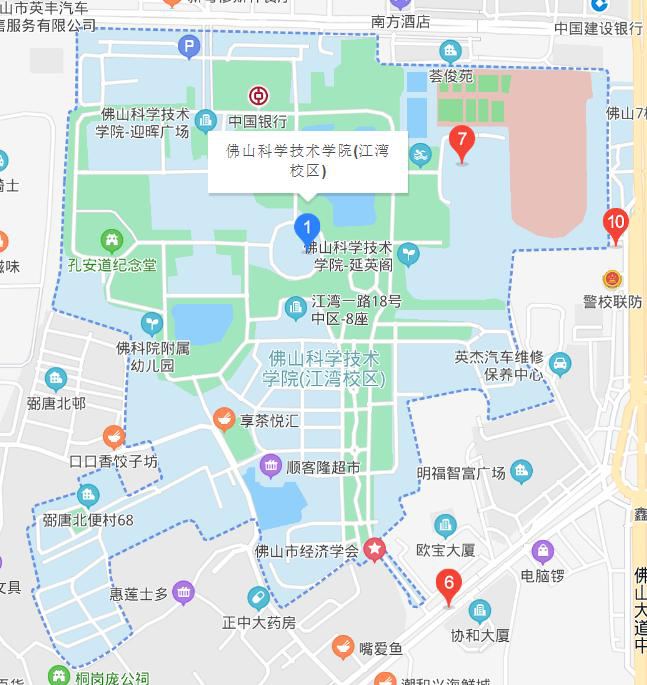 佛山科學技術學院校園地圖