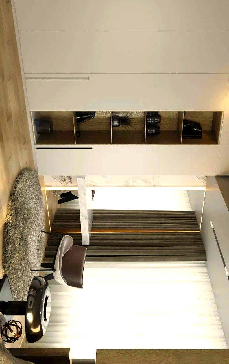 连体书桌与书柜的多样组合,美观又实用!