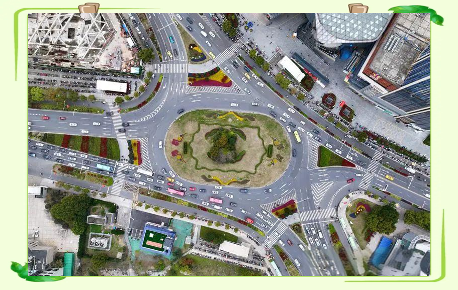 南京城中的转盘,展现多样城市风貌