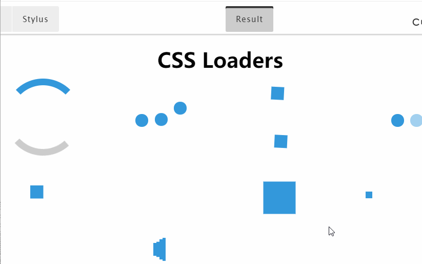 30个 CSS Javascript 加载器动画效果练习案例