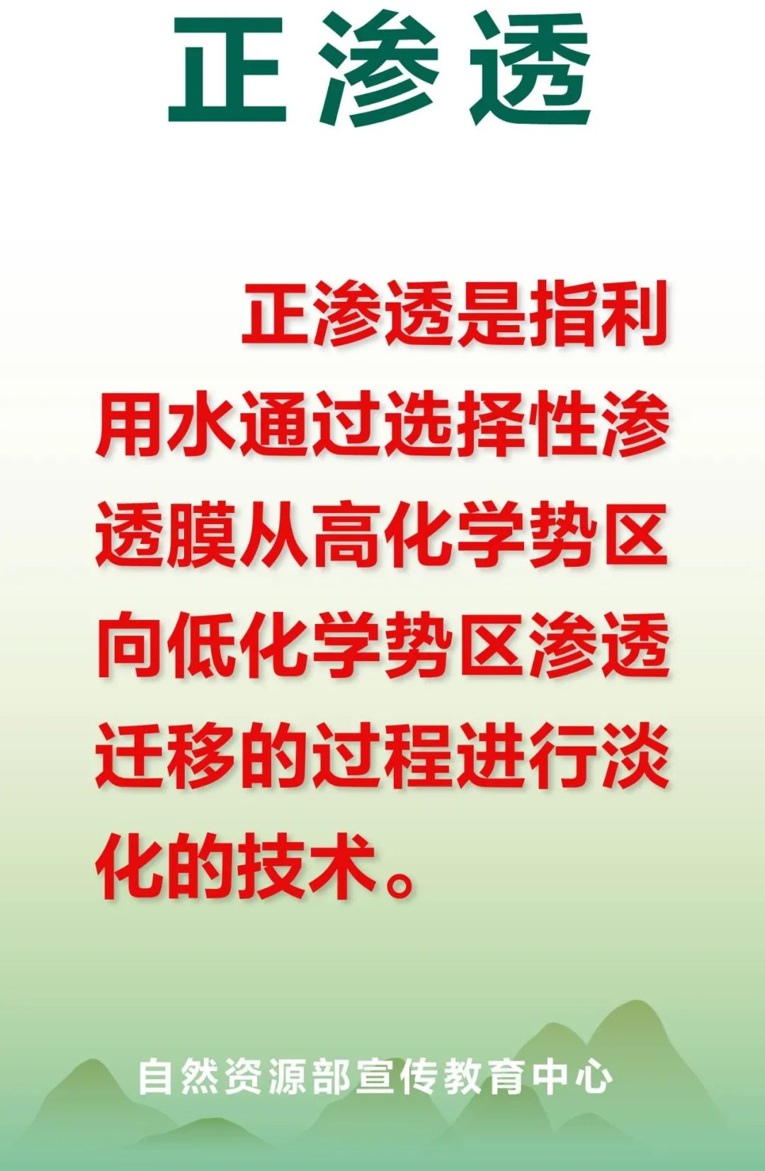 每日一词 | 正渗透