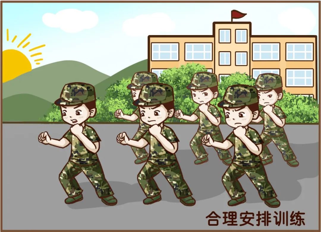 练兵卡通图片