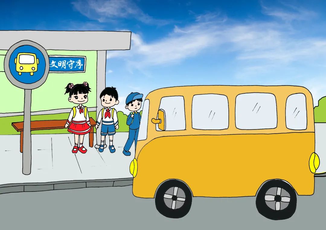文明出行文明人,交通规则记心中.