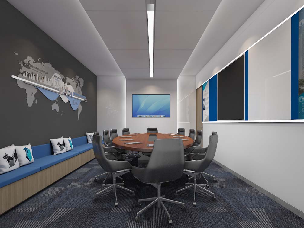 汇隆基业科技公司办公室装修效果图