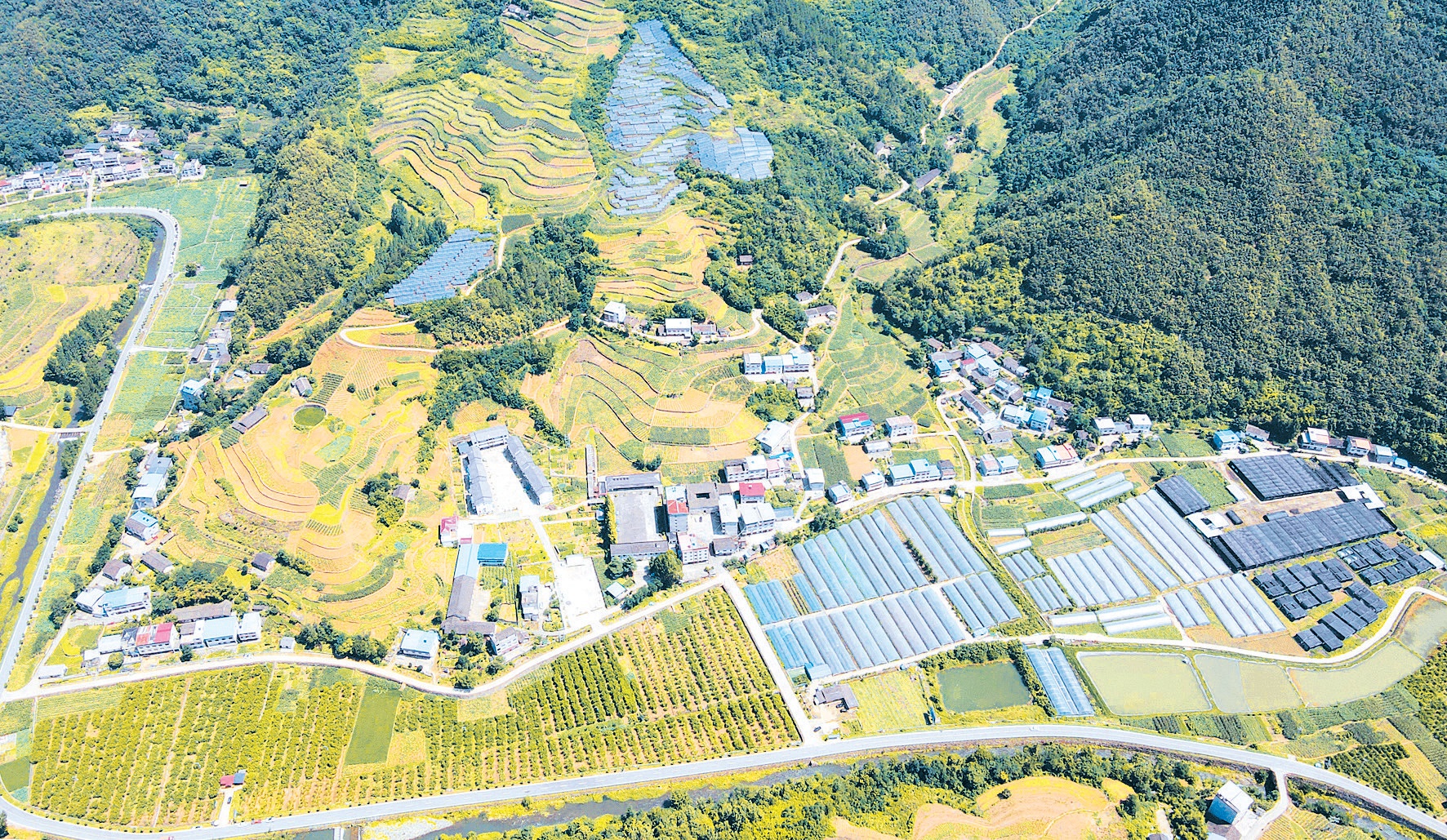 涧池乡风景村生态农业美如画