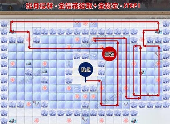 阴阳师枝垂樱林路线图图片