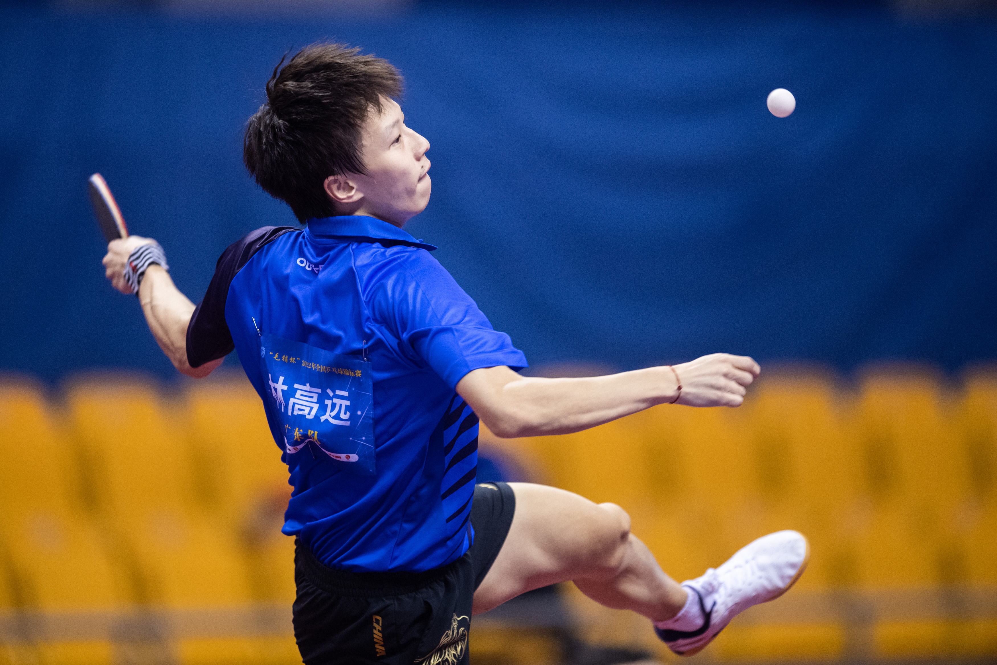 乒乓球——全国锦标赛:林高远晋级男单决赛