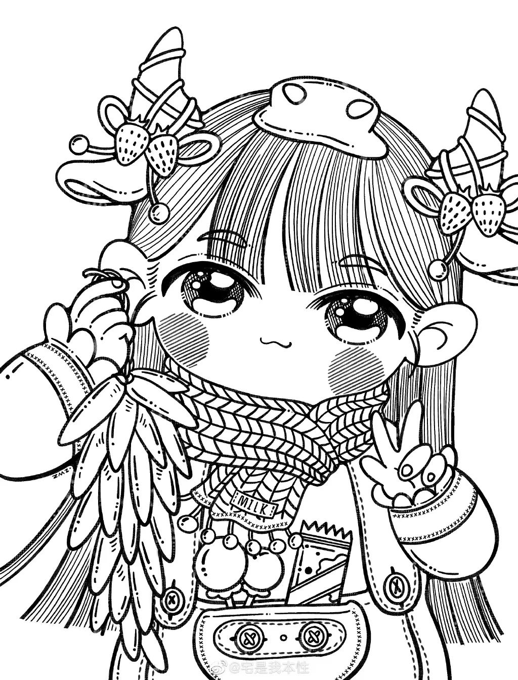 画画就是要疯狂,7种创意线描,颜值好看又耐看,一定要收藏哦!