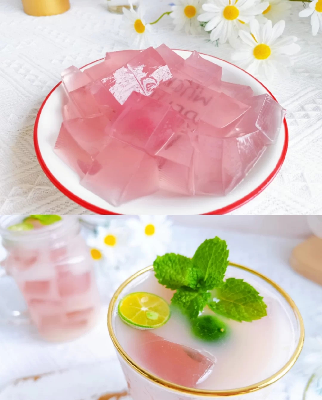 自制水蜜桃冻饮品,颜值口感并存的夏日饮品,满足你的粉嫩少女心