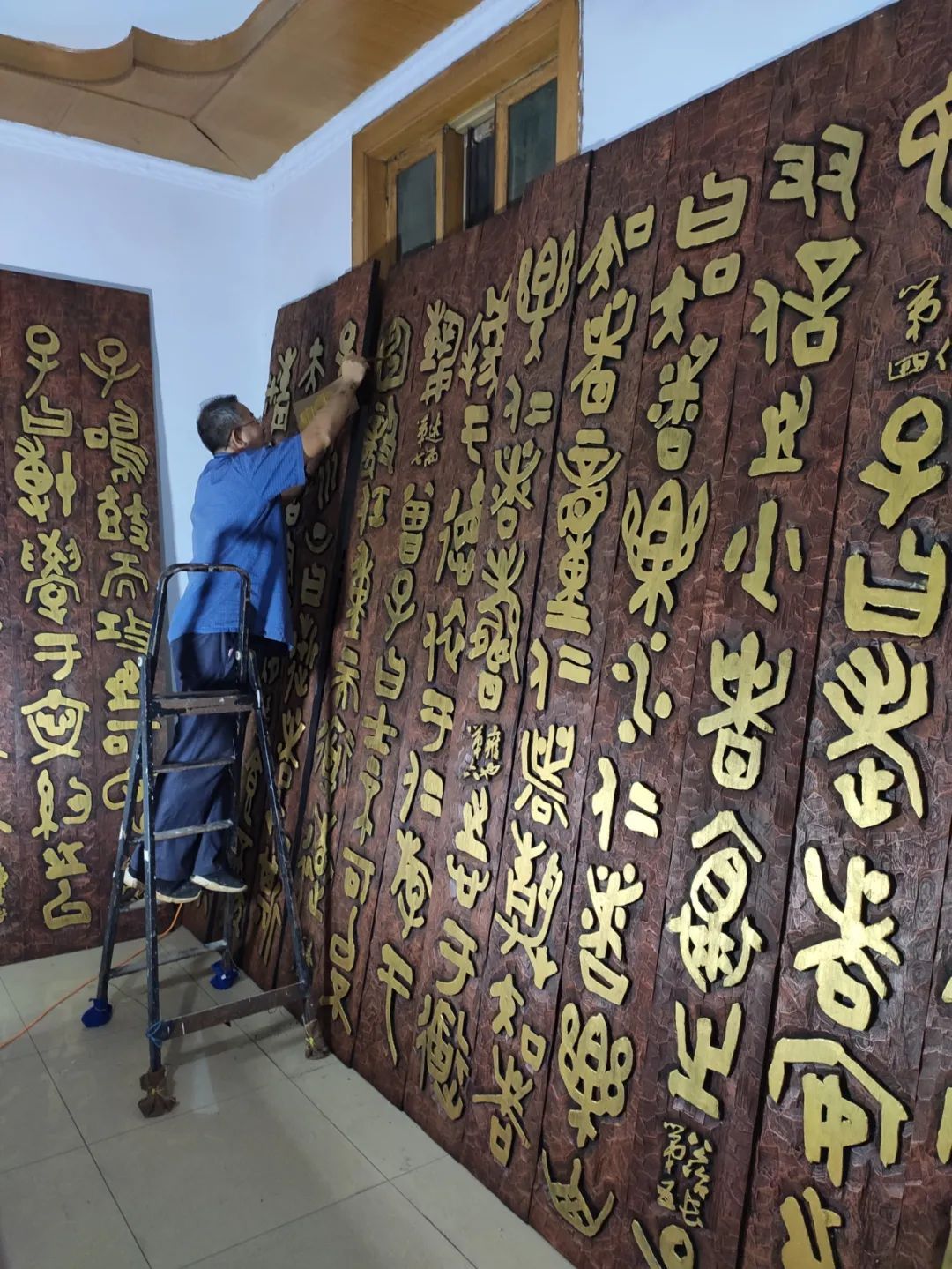 中国楹联学会王新波一行来临淄视察工作