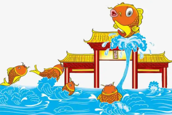 鲤鱼跳龙门概括30字