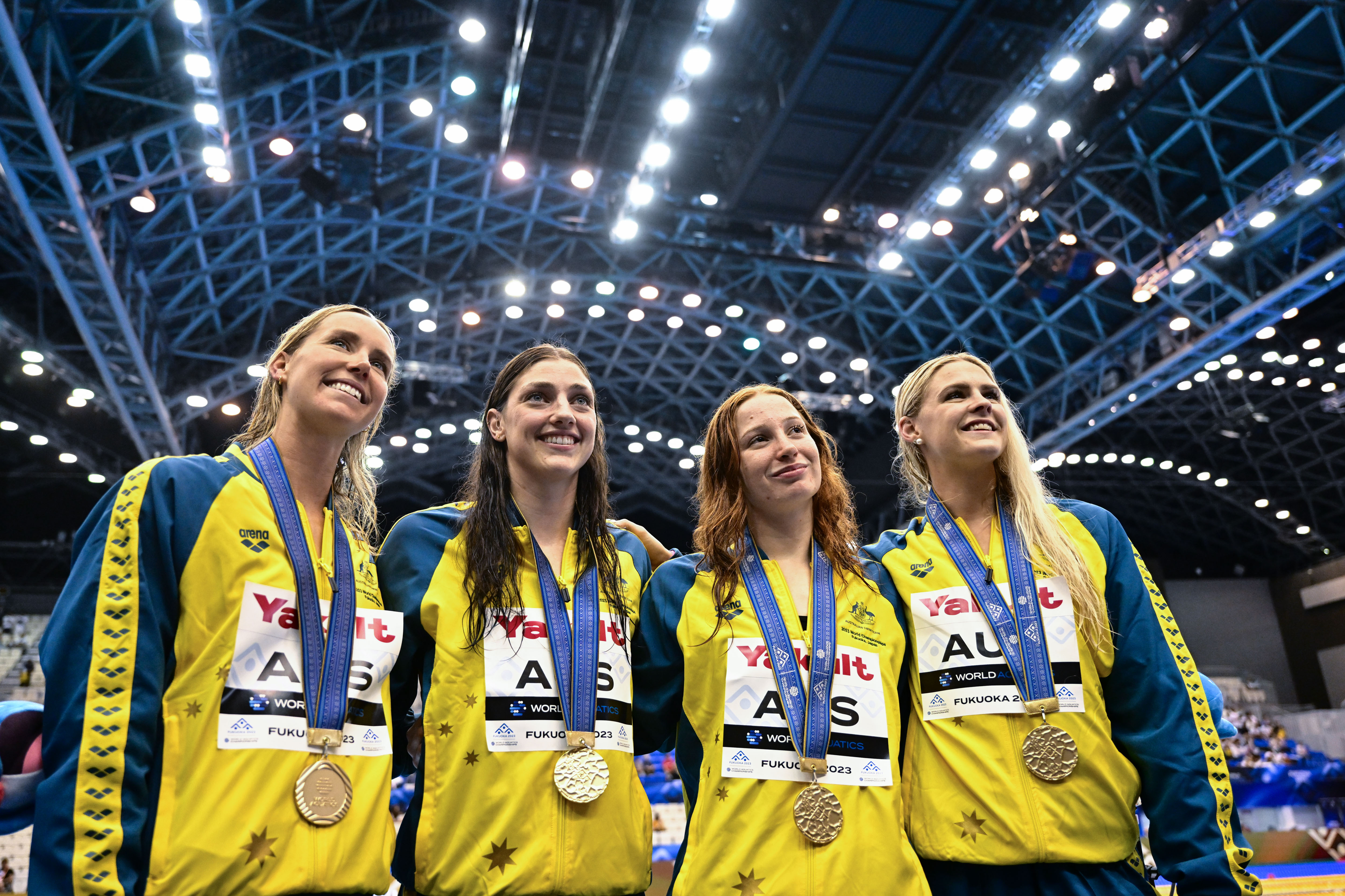 游泳—女子4x100米自由泳接力:澳大利亚队打破世界纪录