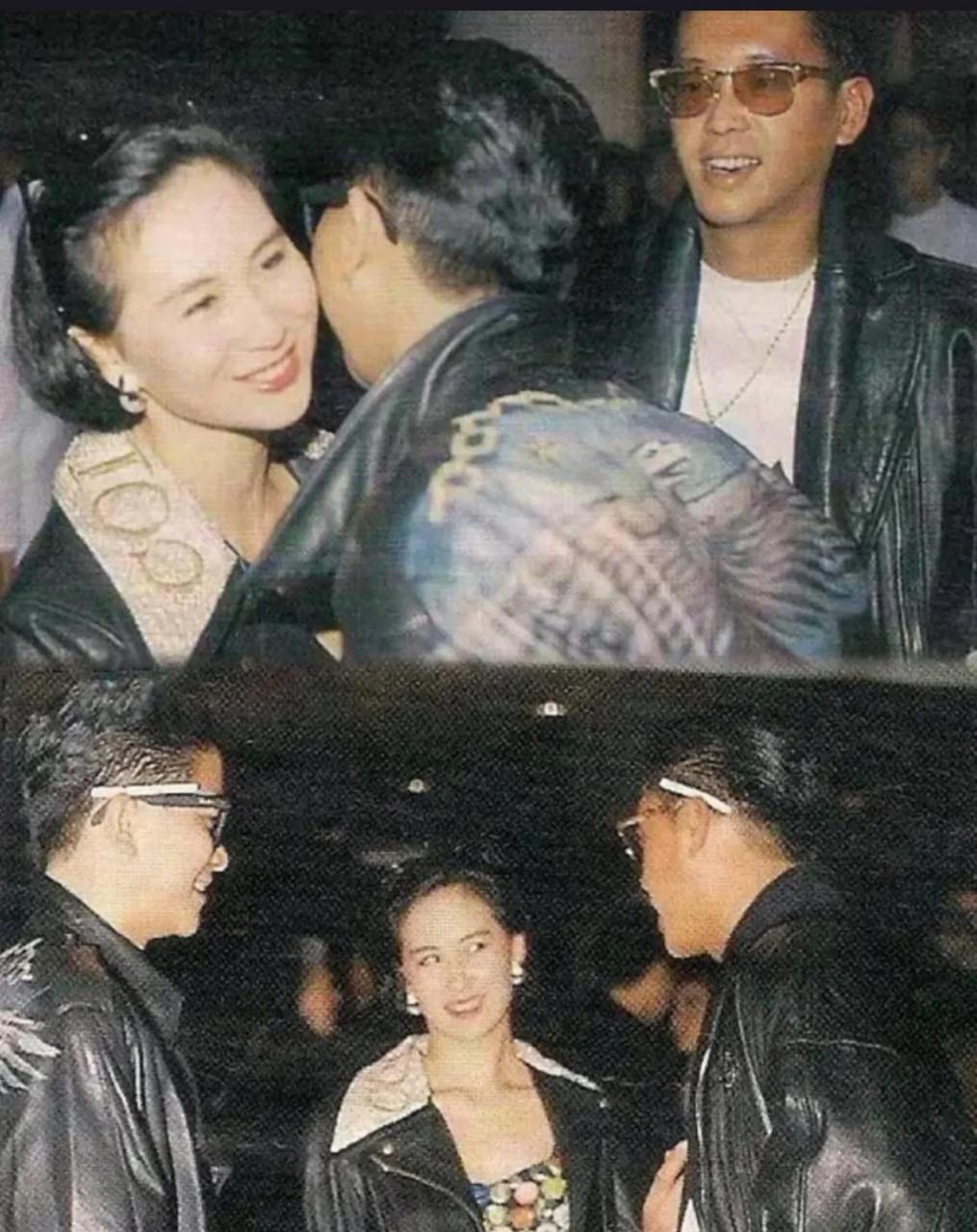 何超琼陈百强# 见面行贴面礼,旁边的老公许晋亨醋味特浓,恨不能把人