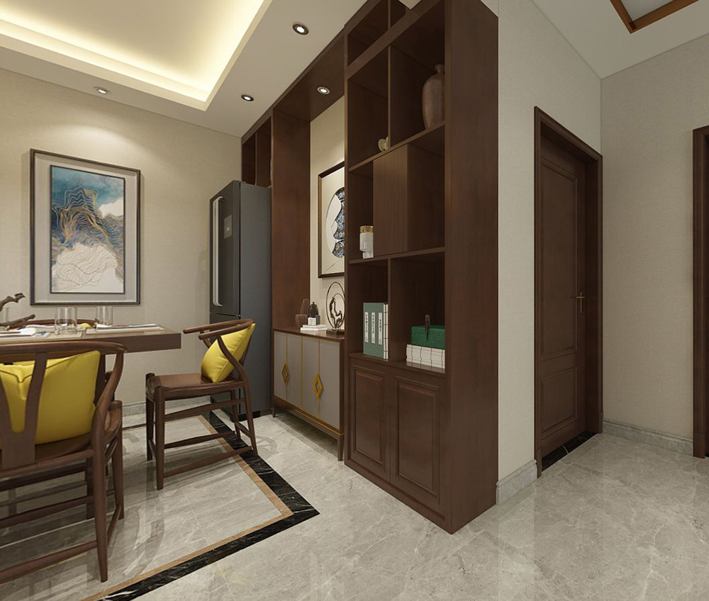 德天广场130㎡新中式装修——桂林名匠装饰设计总监龙娟案例