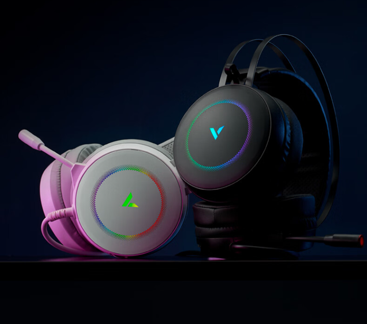 雷柏 vh160s 电竞有线头戴耳机:虚拟 7.1 声道音效 50mm 单元!