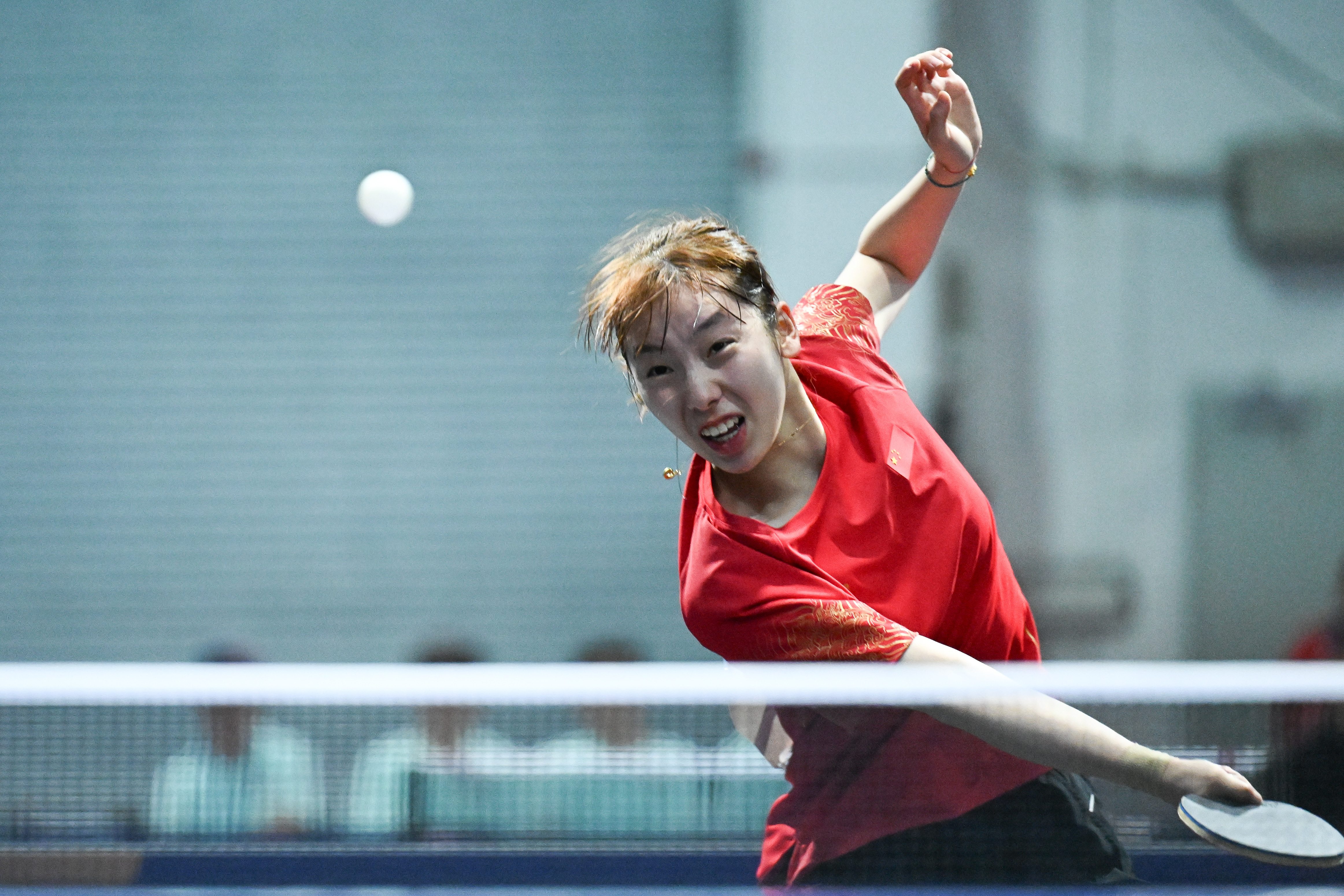 —乒乓球女子团体四分之一决赛:中国队胜泰国队