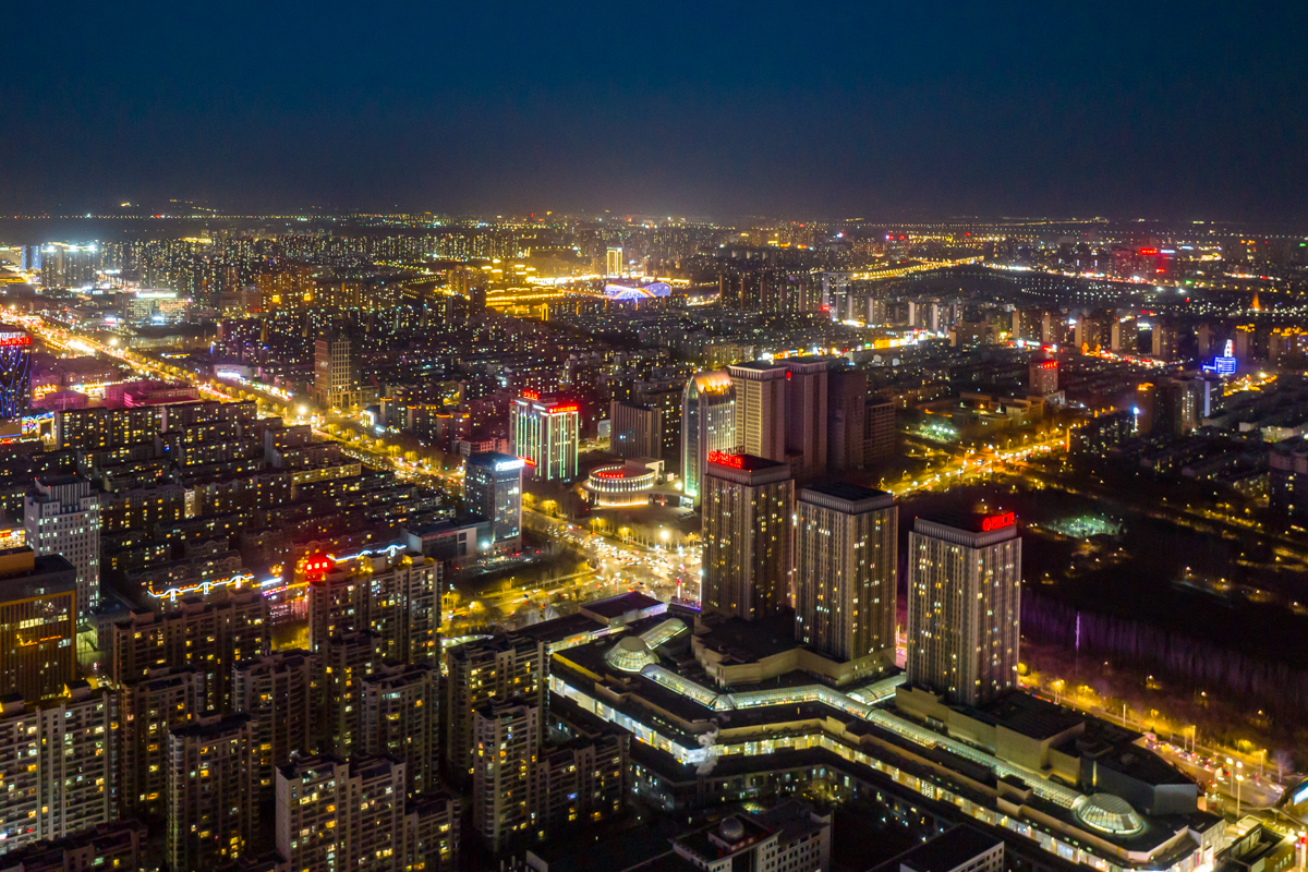 银川夜景图片 真实图片