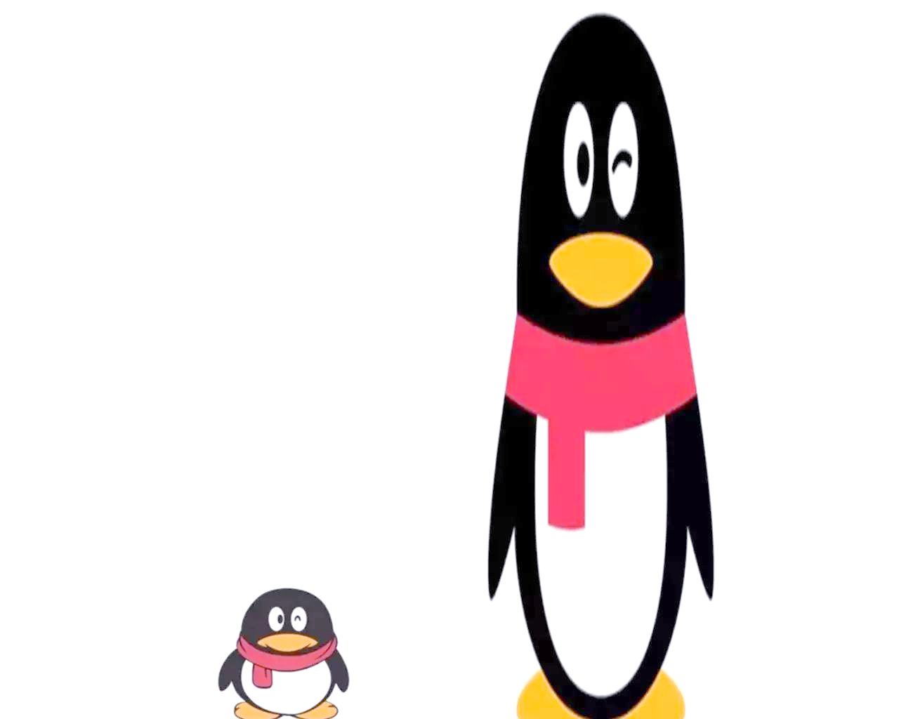 腾讯qq标志经历细微变化,企鹅形象更显简约