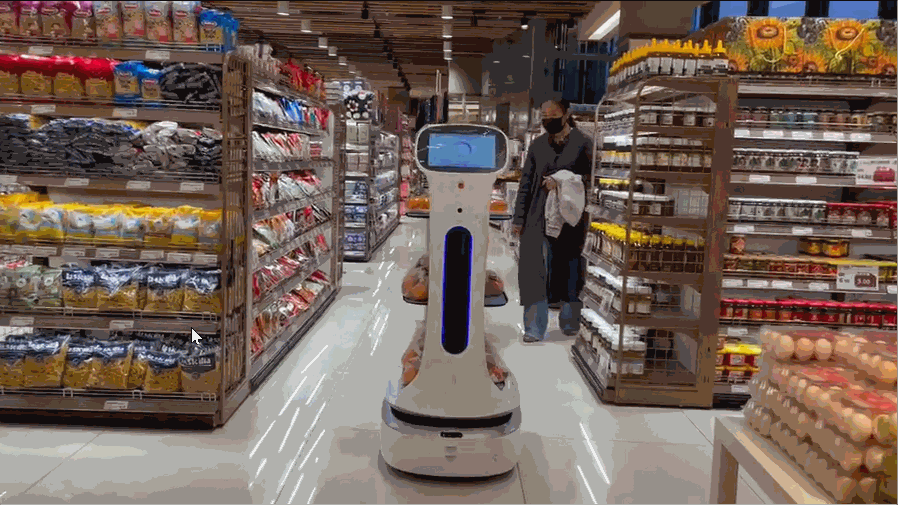 洛必德机器人又有新工作了!传统商超转型智能体验式消费