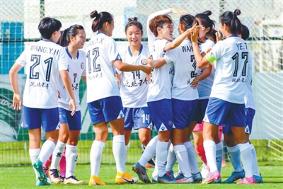 辽宁女足首次征战职业联赛以五战全胜成绩晋级