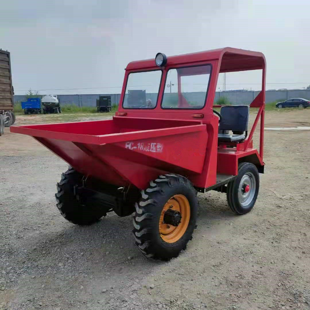 工地四轮装卸蹦蹦车 顺诚 fc-20液压自卸柴油前翻斗车