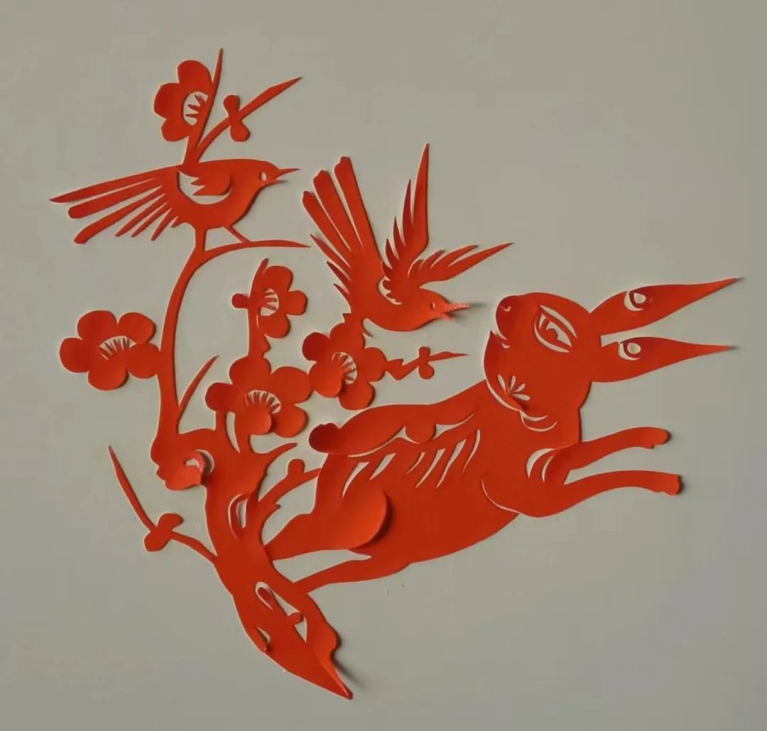 百兔剪纸送祝福,非遗手艺"花样"多丨爱申活暖心春