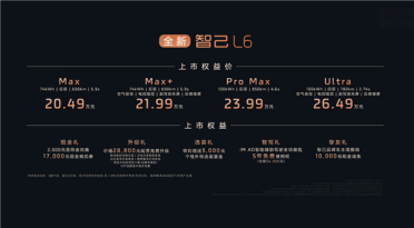 小米SU7最强对手！零百2.7秒 极速超300km/h的全新智己L6上市：20.49万起