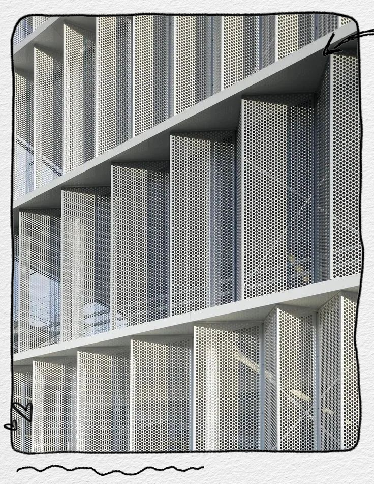 穿孔铝板在现代建筑设计中的多样化应用