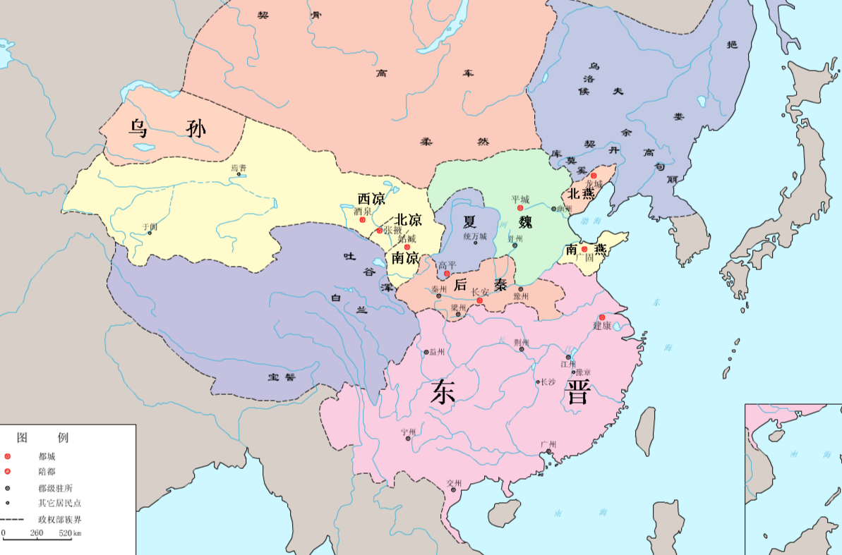 东晋州郡地图图片