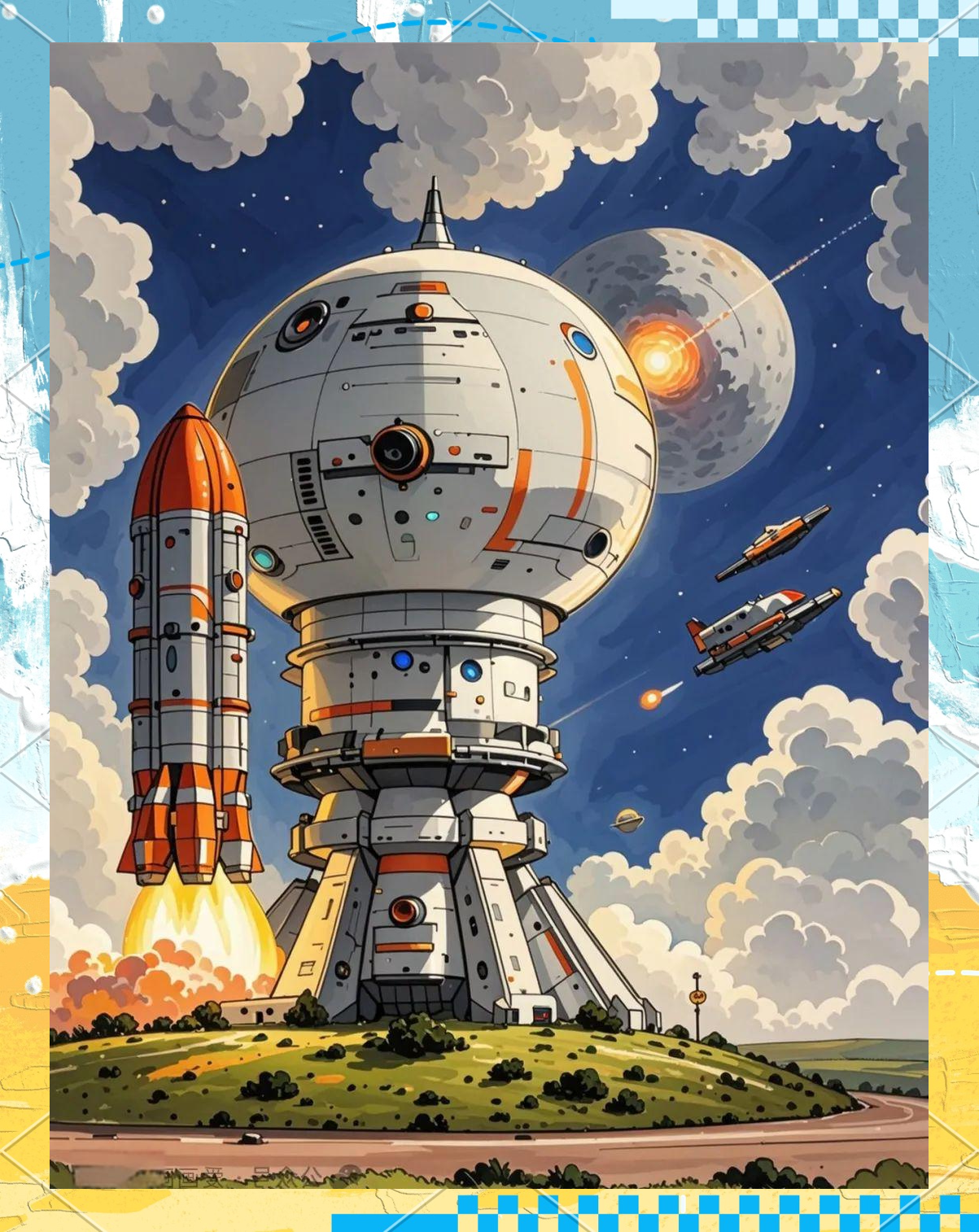 未来科技创想画:激发孩子绘画灵感的60幅作品