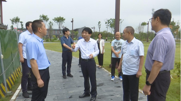 县委书记苏少敏检查指导县委党校新址建设工作