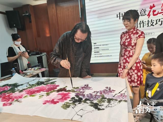 著名书画家李伟,张君芳来惠州交流