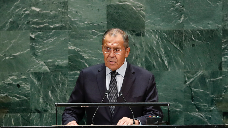资料图 俄罗斯外交部长谢尔盖·拉夫罗夫.新华社记者 李木子 摄