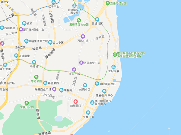 厦门观音山地图图片