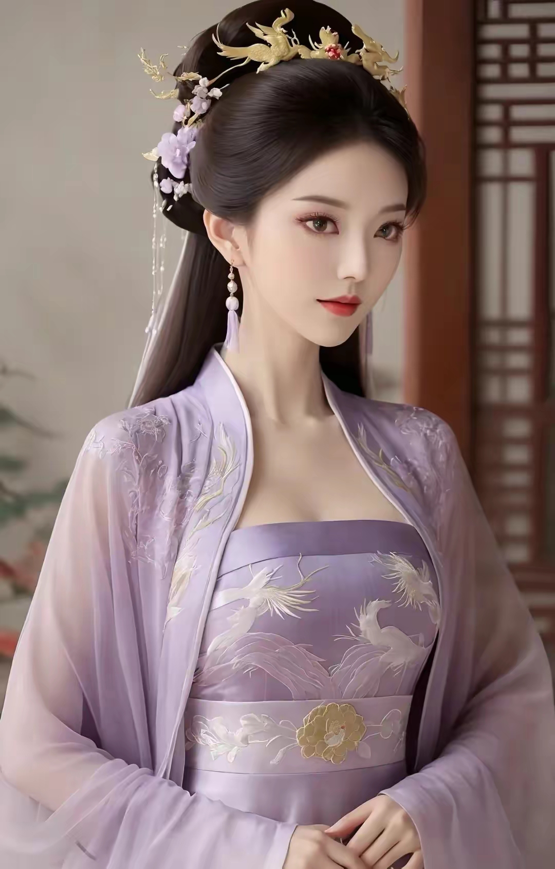 ai壁纸,国风汉服美女,有着东方女性的独特魅力