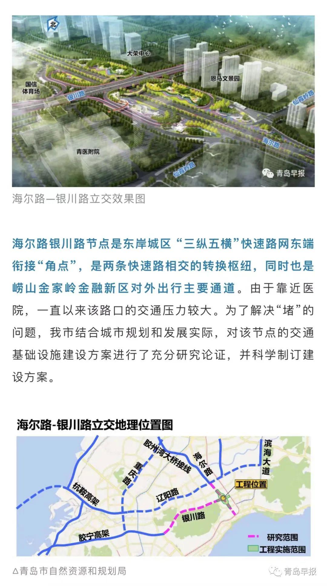 海尔路银川路交叉口将有大变化!来看规划图