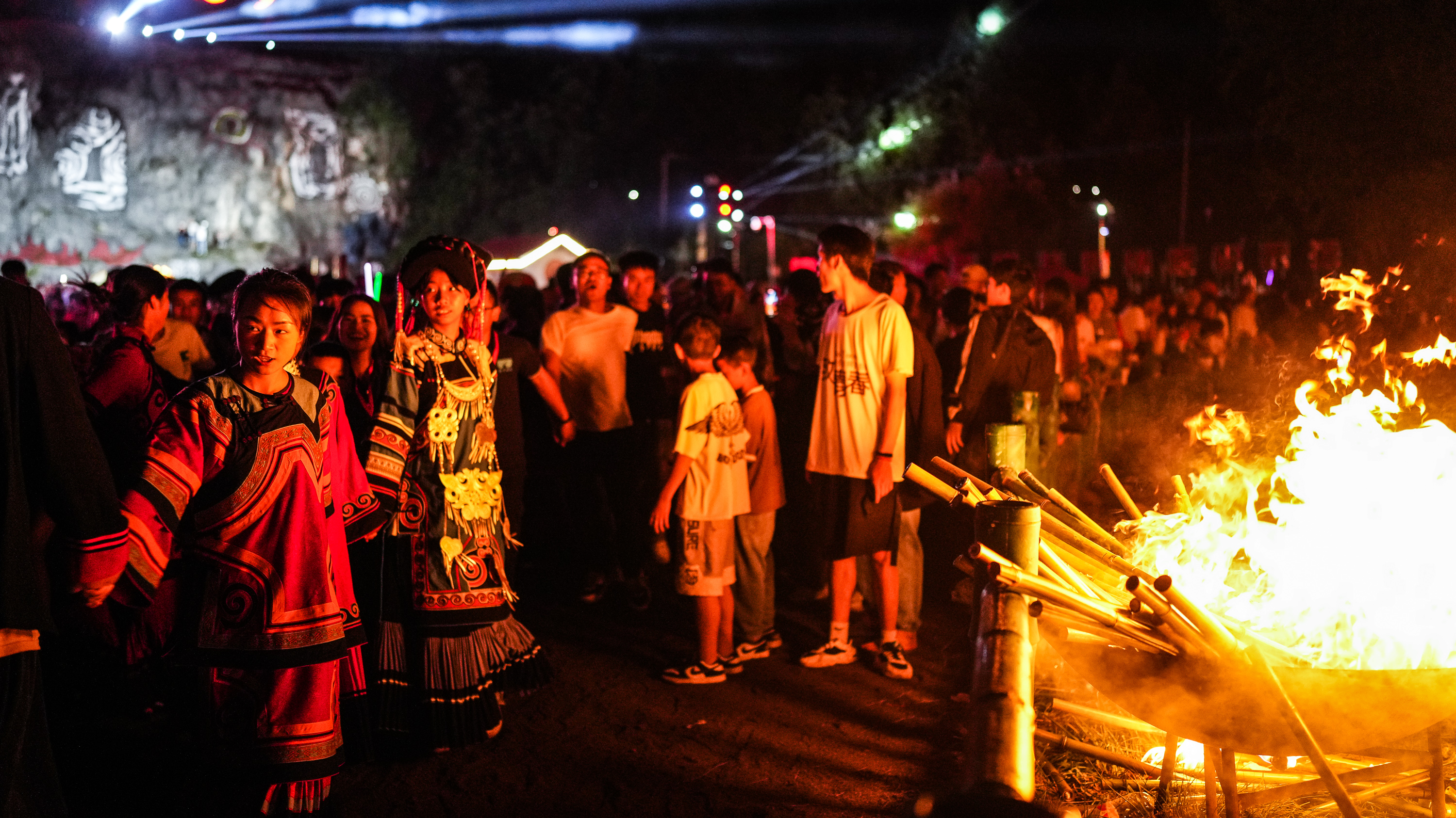 (社会)贵州威宁:彝族群众欢度火把节