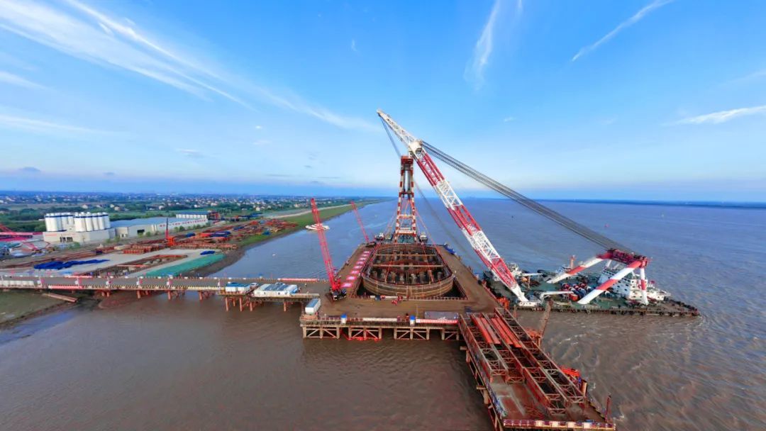 崇启公铁长江大桥建设取得重大进展!