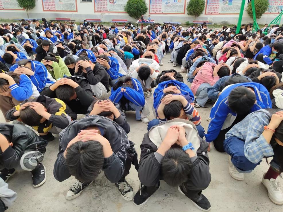 利辛县旧城中学:开展防灾减灾应急演练筑牢校园安全防线