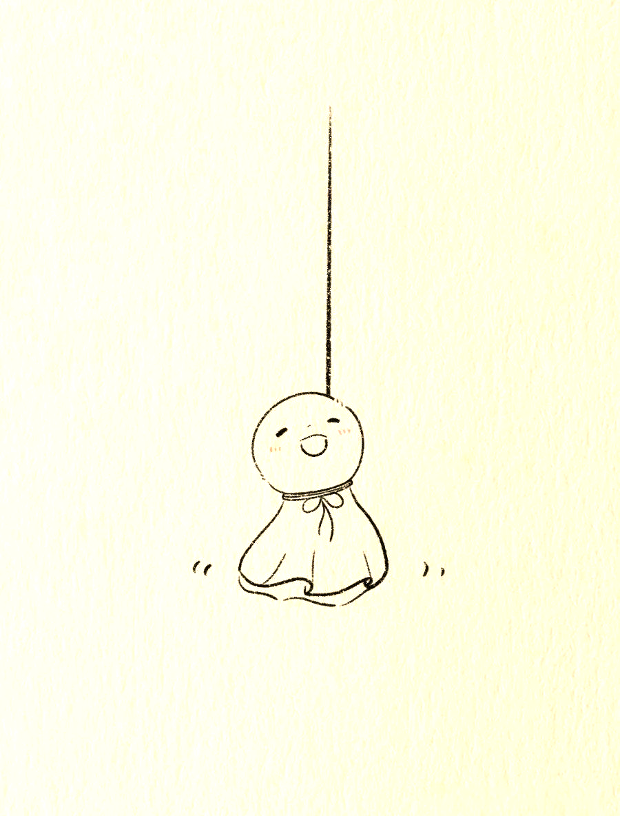 晴天娃娃简笔画教程