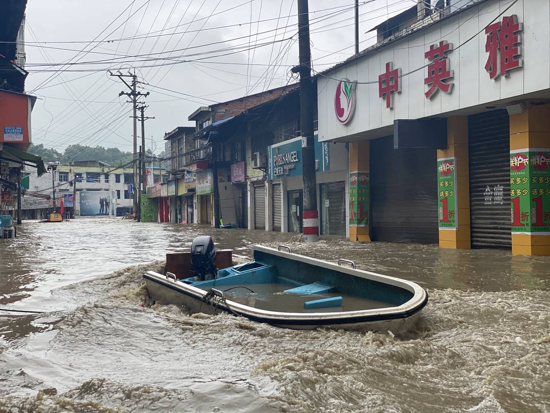 自贡荣县再迎大暴雨 最大雨量110.4毫米泼到东佳镇石庄村