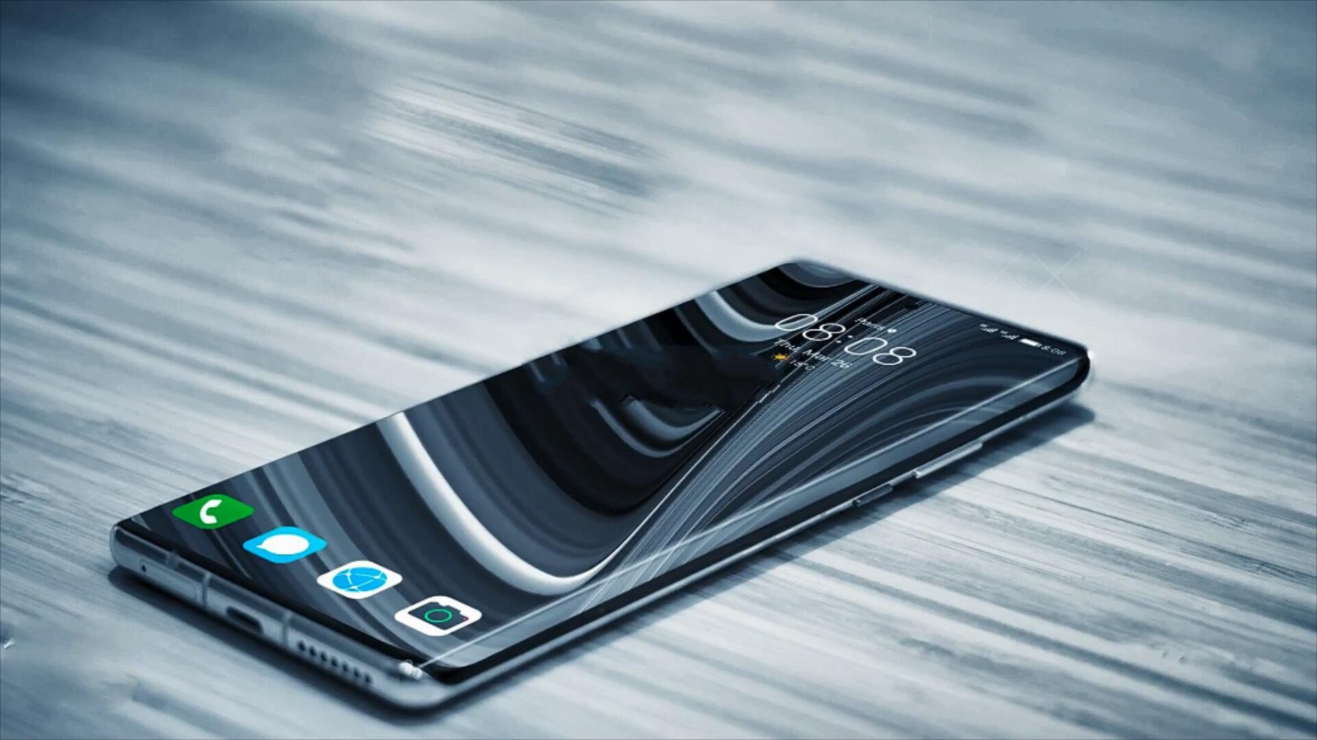 华为mate50pro概念机:无孔曲面屏设计,5000mah大电池 120w快充