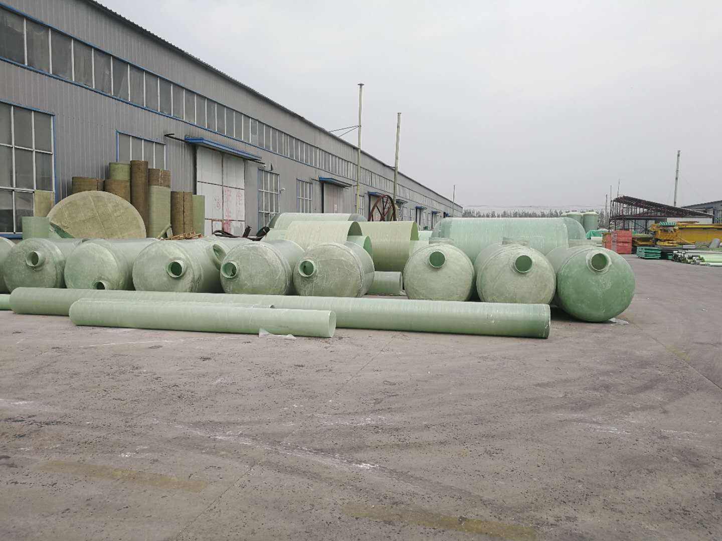 45立方玻璃钢储粪罐大型缠绕化粪池一体式