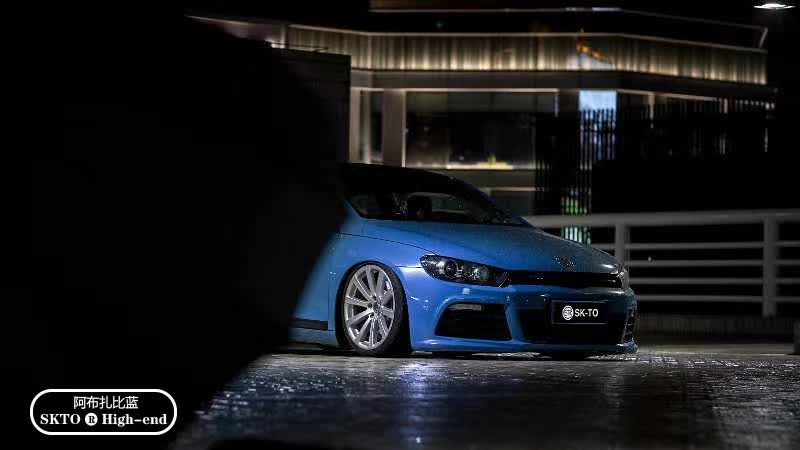 skto改色膜:大众尚酷改色阿布扎比蓝