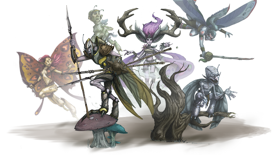 精美的《哥布林王-月光之石》桌游人物模型