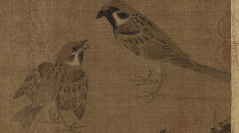 黄筌写生珍禽图卷五代十国