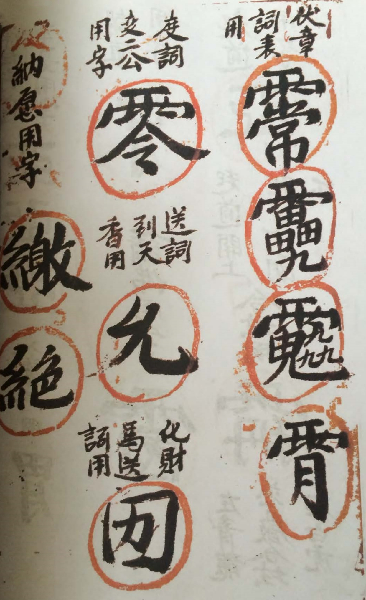 道教金字諱令道家古書籍