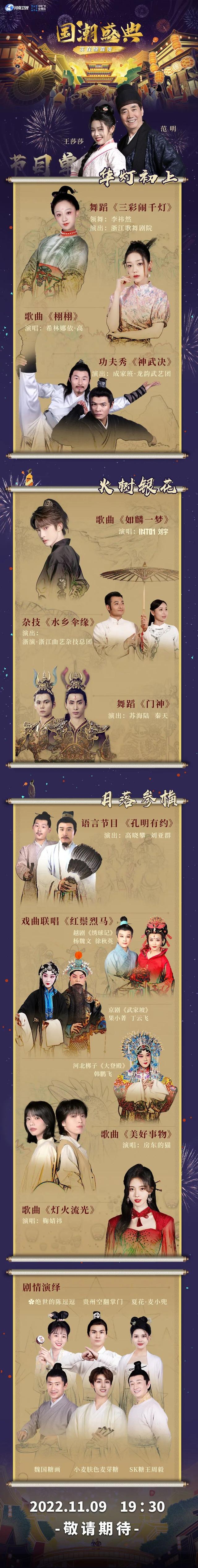 官宣!河南卫视《国潮盛典》节目单来了